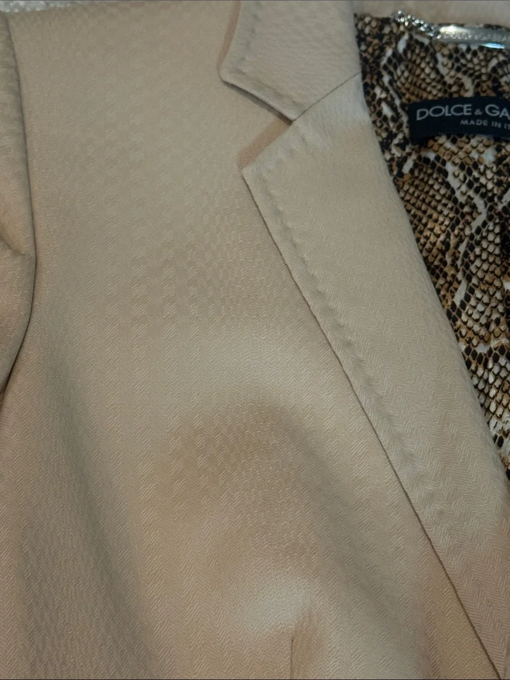 Dolce & Gabbana Tan Tailored Women's Blazer